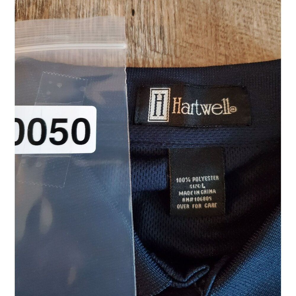 Hartwell polo Men's Large Navy/Blue Vietnam Veteran shirt - Picture 4 of 4
